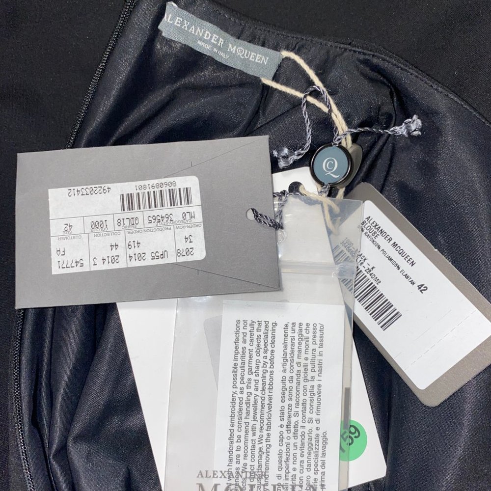 ALEXANDER MCQUEEN New FASHION Blouse Italy - Picture 2 of 8